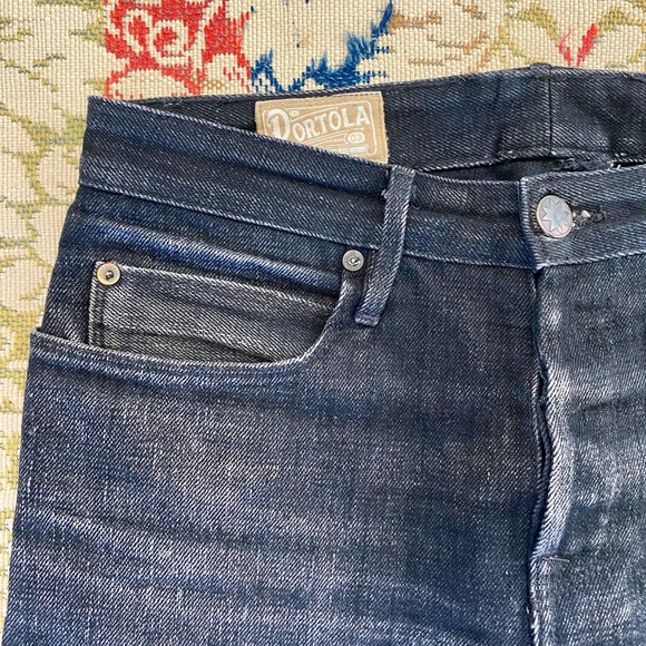 Freenote Cloth Jeans Portola Taper Fit 30x33 Black Japanese Selvedge Denim - Picture 6 of 15